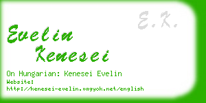 evelin kenesei business card